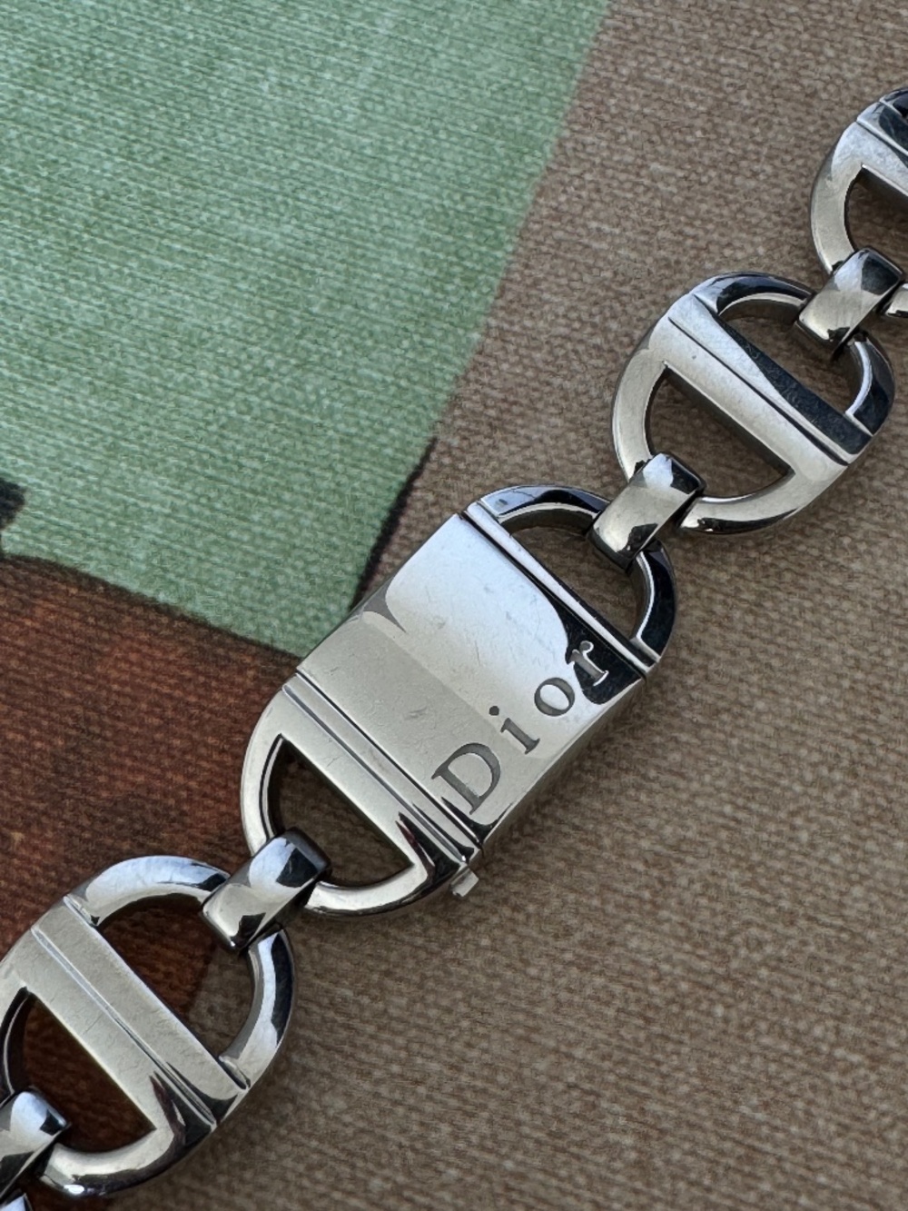 Christian Dior Pandora D78-100 Silver Chain Link Watch (Vintage 2000s)